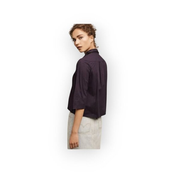 Anthropologie Maeve Purple Sequin Blouse Size 4 NWT - Picture 4 of 15